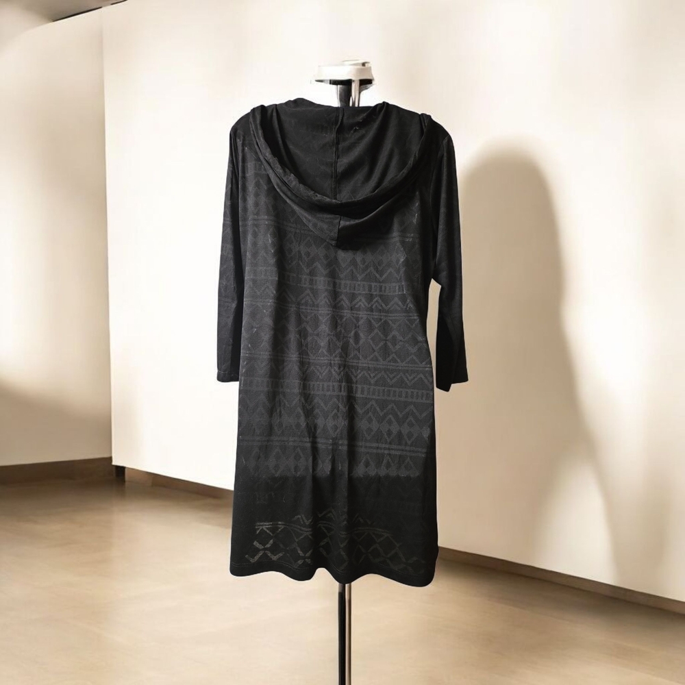 Balance Collection Black Patterned Long Sleeve Co… - image 2